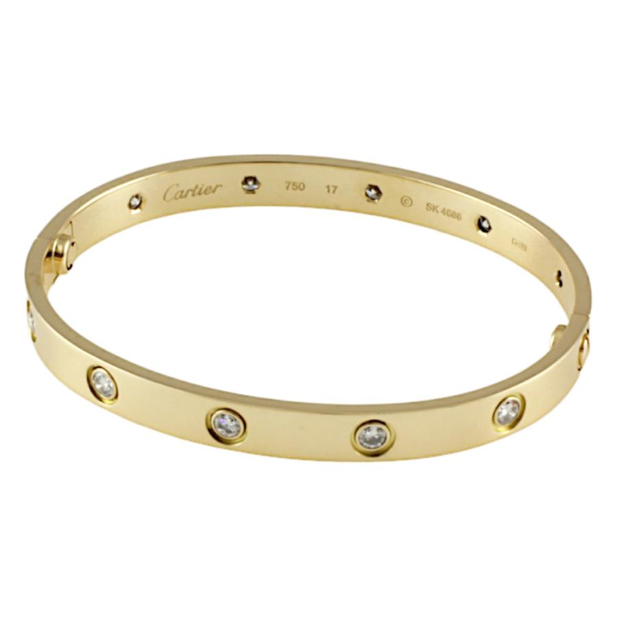 Cartier（カルティエ） ラブブレス ＃17 ドライバーなし バングル 18金