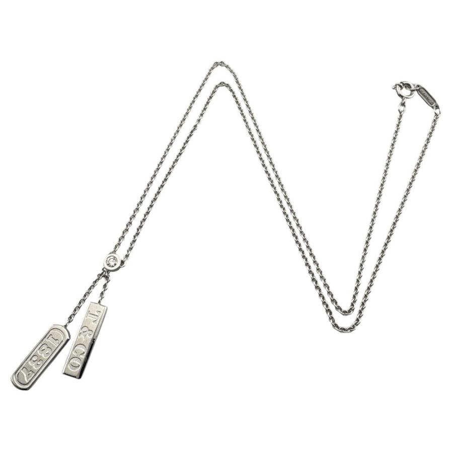 TIFFANY&Co. ティファニー 1837ダブルバー ネックレス 18金 K18 TIFFANY&Co. ティファニー 1837ダブルバー ネックレス 18金 K18