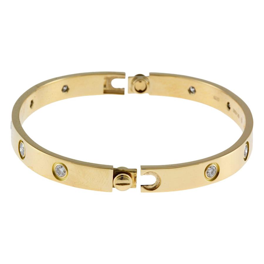 Cartier カルティエ ラブブレス K18イエローゴールド 天然ダイヤ 17 Cartier カルティエ ラブブレス K18イエローゴールド 天然ダイヤ 17
