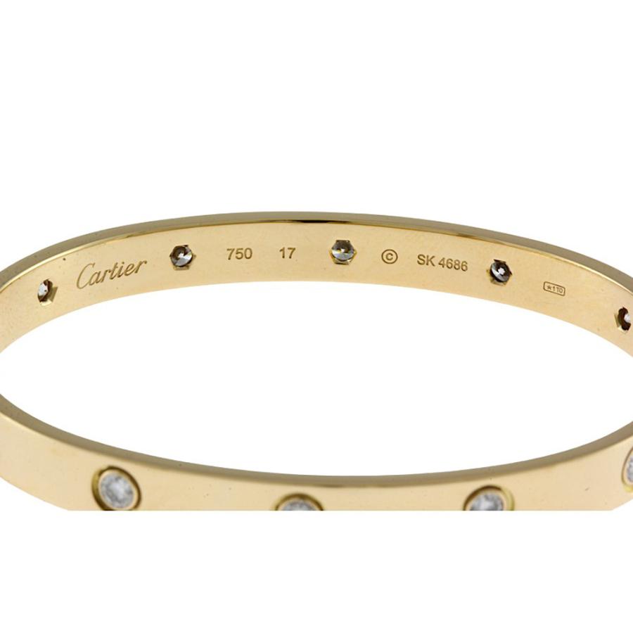 Cartier（カルティエ） ラブブレス ＃17 ドライバー付き バングル 18金