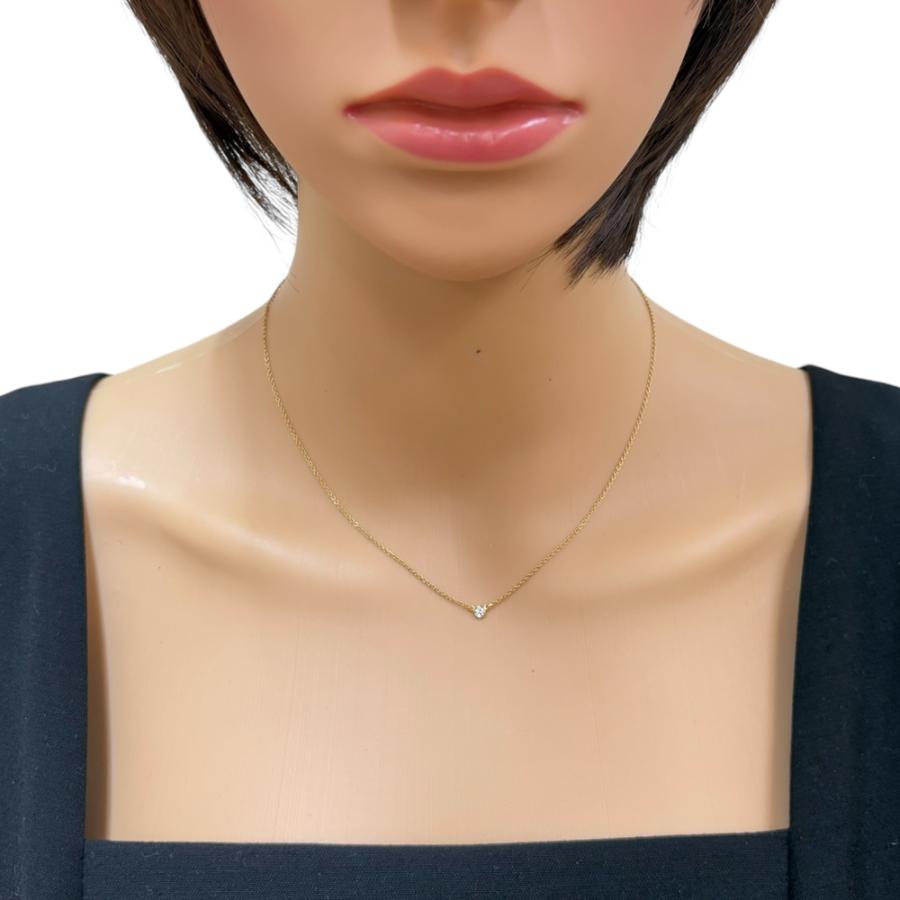 TIFFANY&Co. ティファニー バイザヤード 約0.05ct ネックレス 18金 K18 