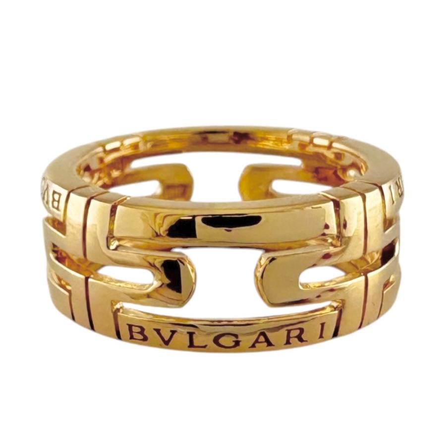 BVLGARI ゴールド オープンパレンテシリング 8号 BVLGARI（ブルガリ） オープンパレンテシ リング 指輪 8.5号 18金 K18
