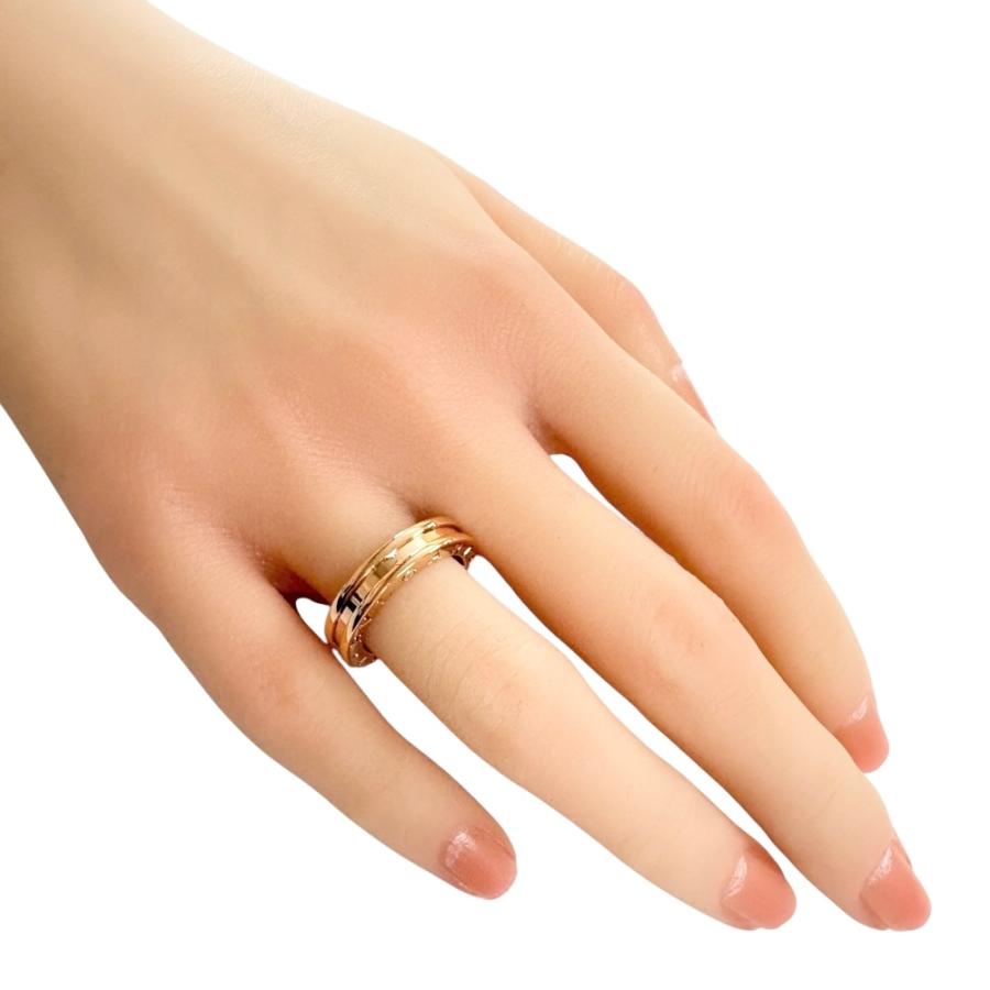 ブルガリのリング:ピンクゴールド美品11号 ブルガリのリング:ピンク