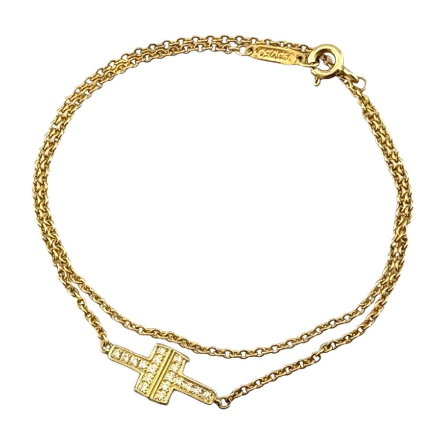 【バビル】ティファニー T TWO ブレスレット K18 TIFFANY&Co.（ティファニー） T TWOダブルチェーン ブレスレット 18金