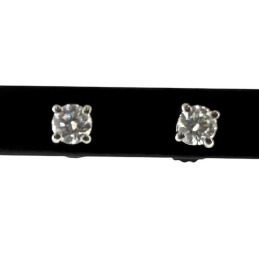 TIFFANY&Co.（ティファニー） ソリティア ピアス Pt950プラチナ 