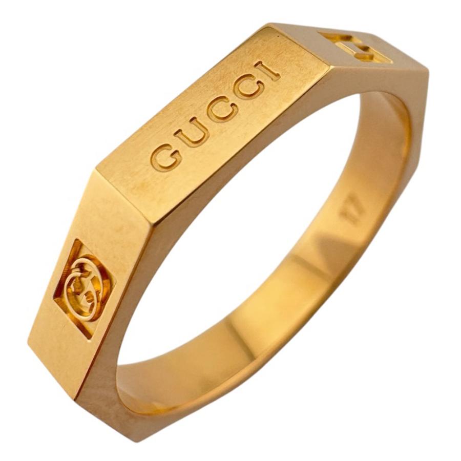 GUCCI（グッチ） オクタゴナル リング 指輪 16号 18金 K18ピンク 