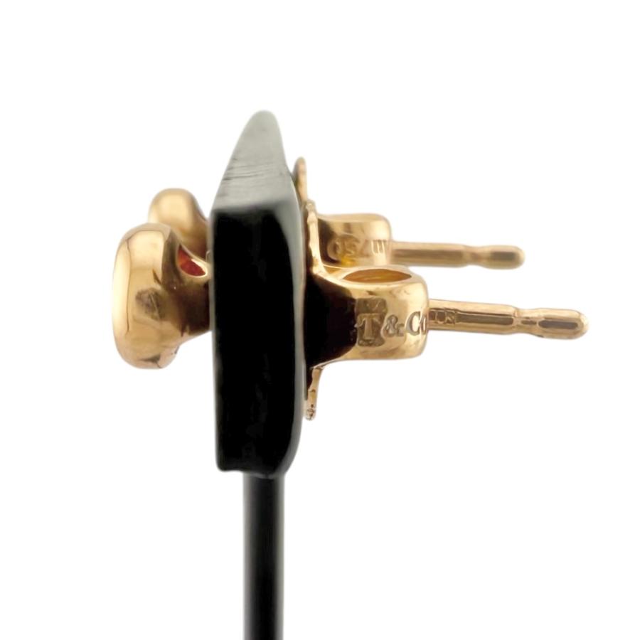 【美品】ティファニー K18 バイザヤード ダイヤ ピアス 片耳用 6806 TIFFANY&Co.（ティファニー） バイザヤード ピアス 18金 K18イエロー