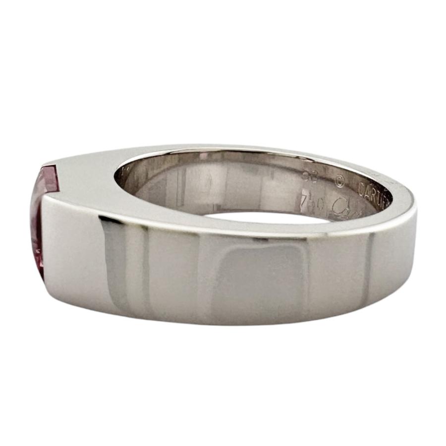 Cartier カルティエ タンク リング 指輪 10号 18金 K18ホワイト Cartier カルティエ タンク リング 指輪 10号 18金 K18ホワイト