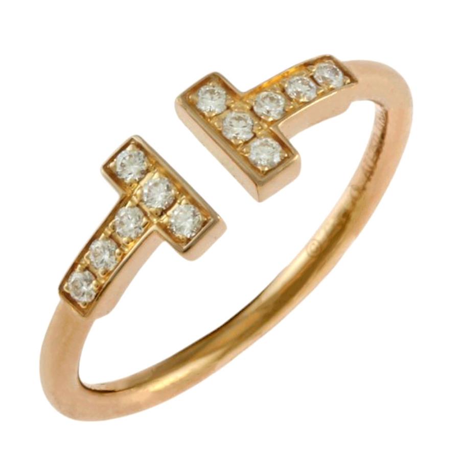 TIFFANY&Co. ティファニー Tワイヤー リング 指輪 10号 18金 K18 TIFFANY&Co. ティファニー Tワイヤー リング 指輪 10号 18金 K18
