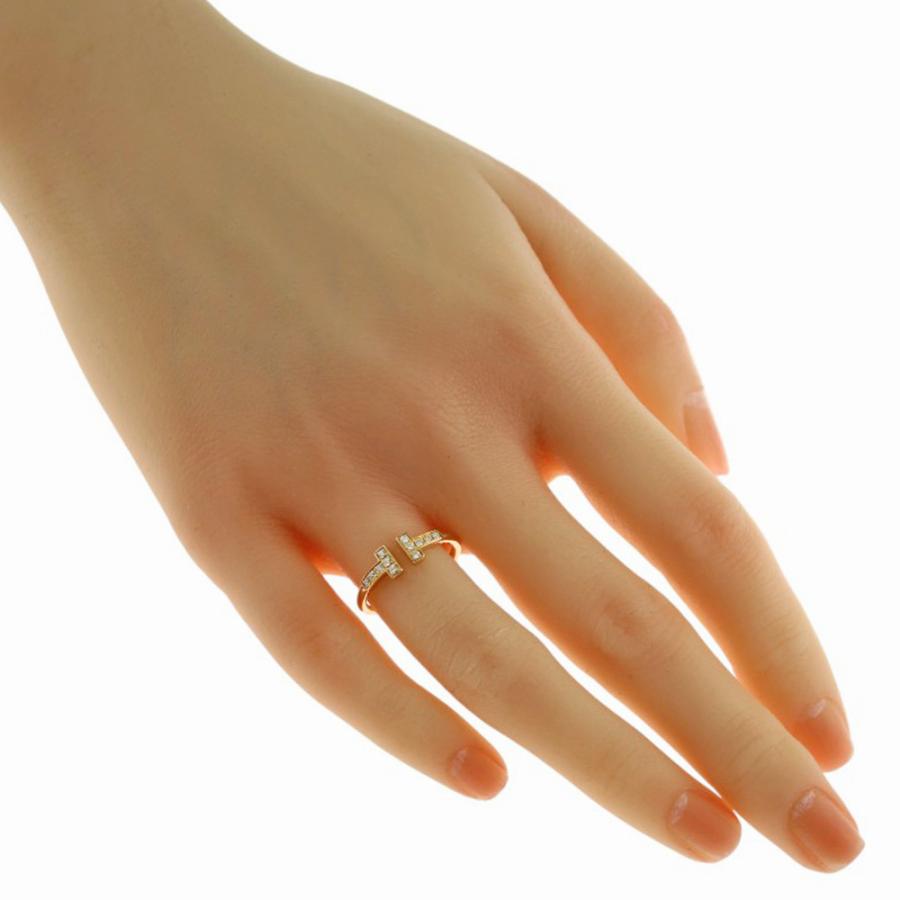 TIFFANY&Co. ティファニー Tワイヤー リング 指輪 10号 18金 K18 TIFFANY&Co. ティファニー Tワイヤー リング 指輪 10号 18金 K18