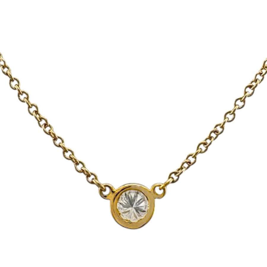 TIFFANY&Co. ティファニー バイザヤード 約0.14ct ネックレス 18 TIFFANY&Co. ティファニー バイザヤード 約0.14ct ネックレス 18