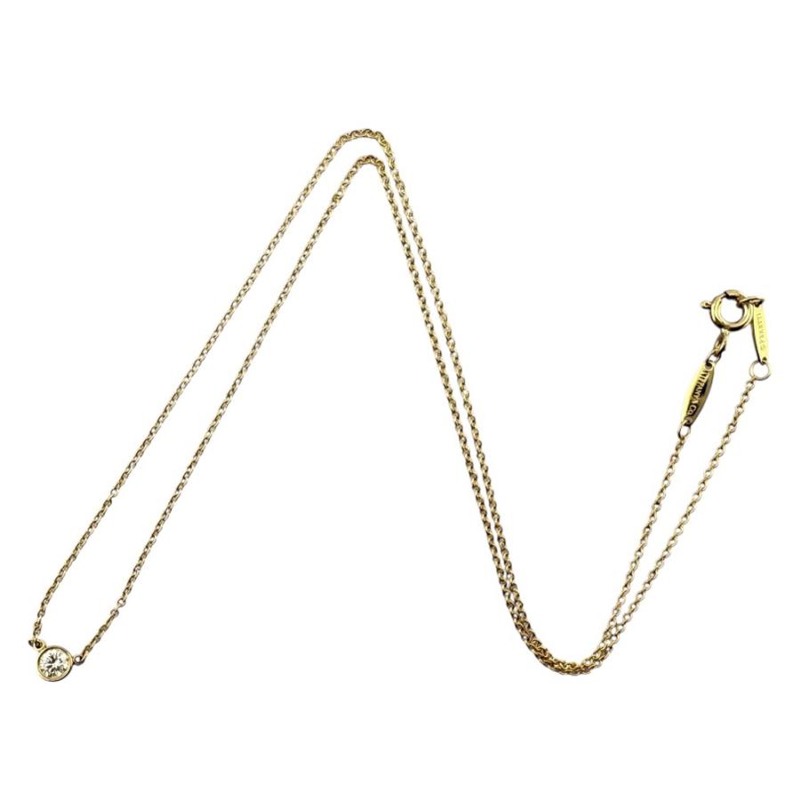 TIFFANY&Co. ティファニー バイザヤード 約0.14ct ネックレス 18 TIFFANY&Co. ティファニー バイザヤード 約0.14ct ネックレス 18