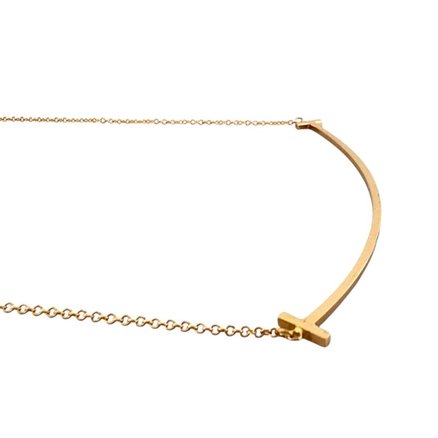 TIFFANY&Co. ティファニー Tスマイル ネックレス 18金 K18ピンク