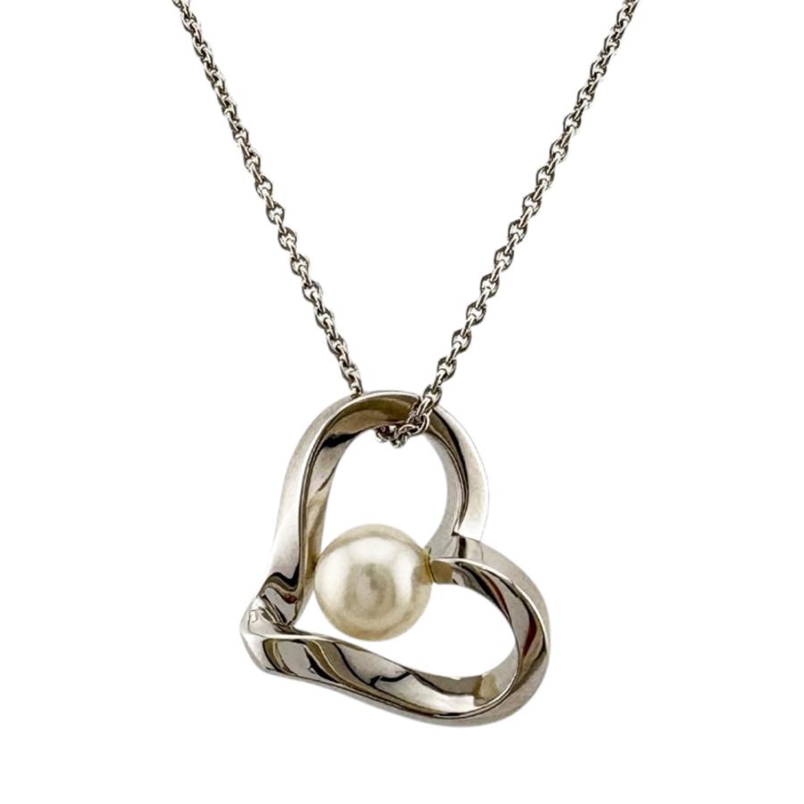 MIKIMOTO（ミキモト） ネックレス 18金 K18ホワイトゴールド パール