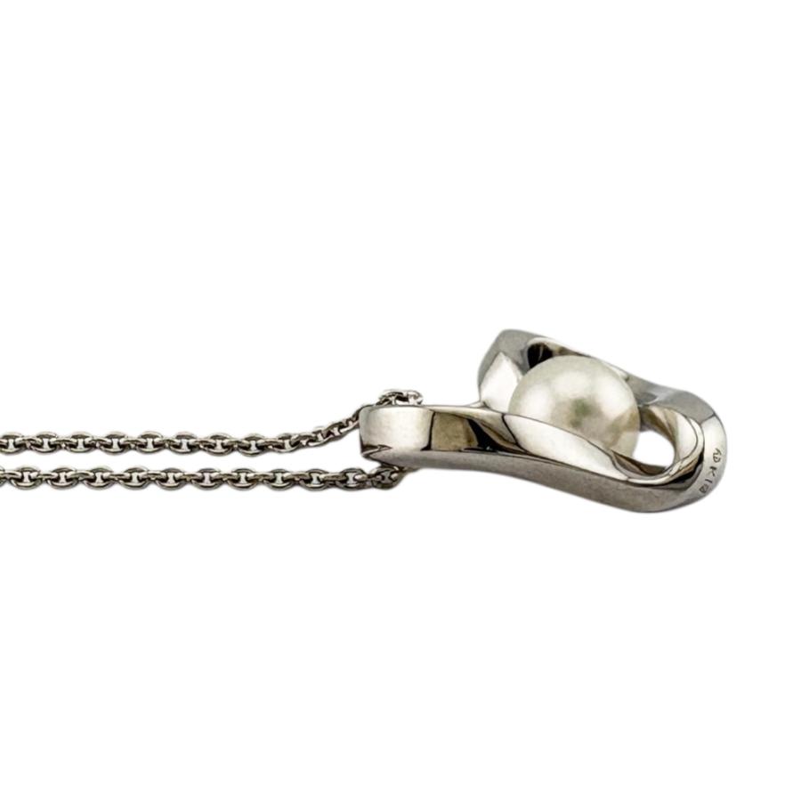 MIKIMOTO（ミキモト） ネックレス 18金 K18ホワイトゴールド パール
