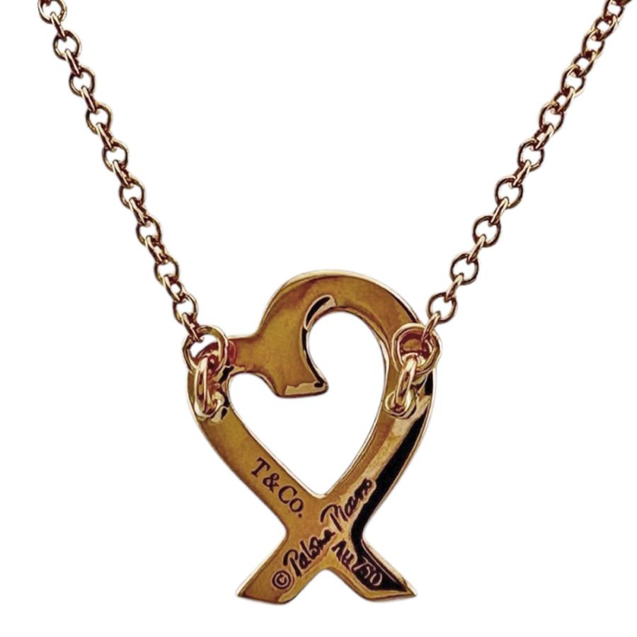 Tiffany& Co. ラビングハートネックレス ローズゴールド TIFFANY&Co.（ティファニー） ラビングハート ネックレス 18金 K18