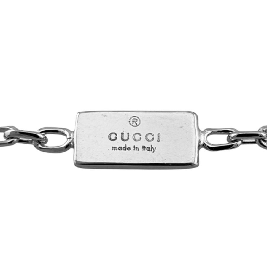 GUCCI（グッチ） Gロゴキューブ ネックレス 18金 K18ホワイトゴールド