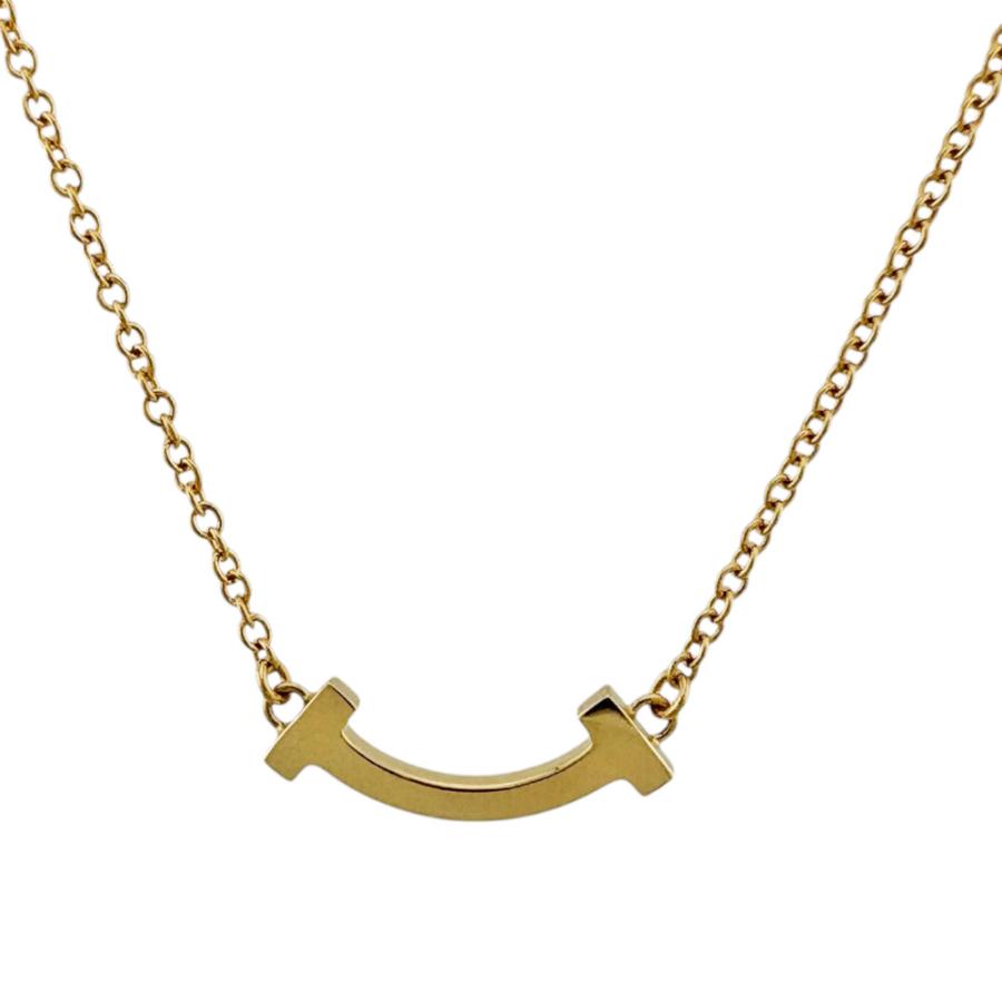 TIFFANY&Co.（ティファニー） Tスマイル ネックレス 18金 K18イエロー