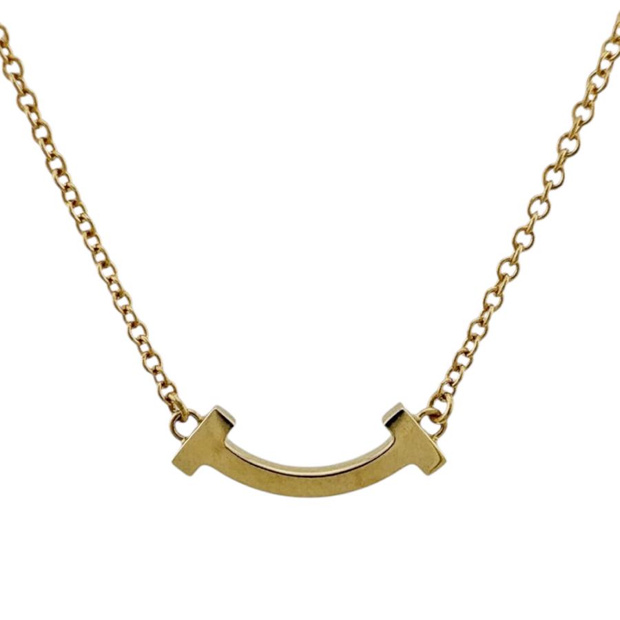 TIFFANY&Co.（ティファニー） Tスマイル ネックレス 18金 K18イエロー