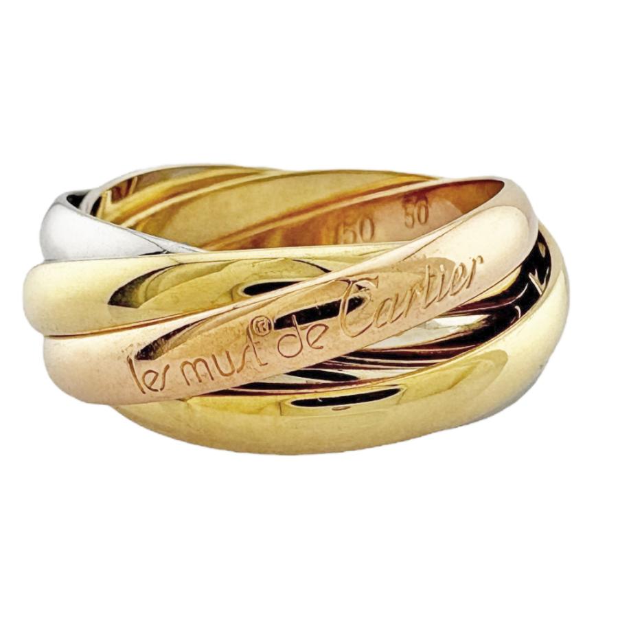 Cartier カルティエ トリニティ 5連 リング 指輪 10号 18金 K18