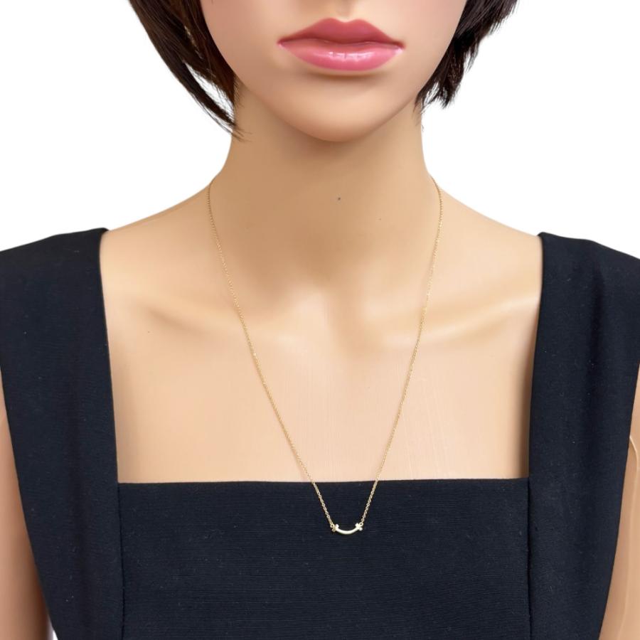 TIFFANY&Co. ティファニー Tスマイル ネックレス 18金 K18