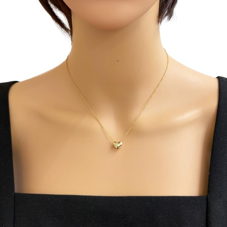 ティファニー K18YG ピンチドハート ネックレス ペンダント 750YG TIFFANY&Co. ティファニー ピンチドハート ネックレス K18YG 約