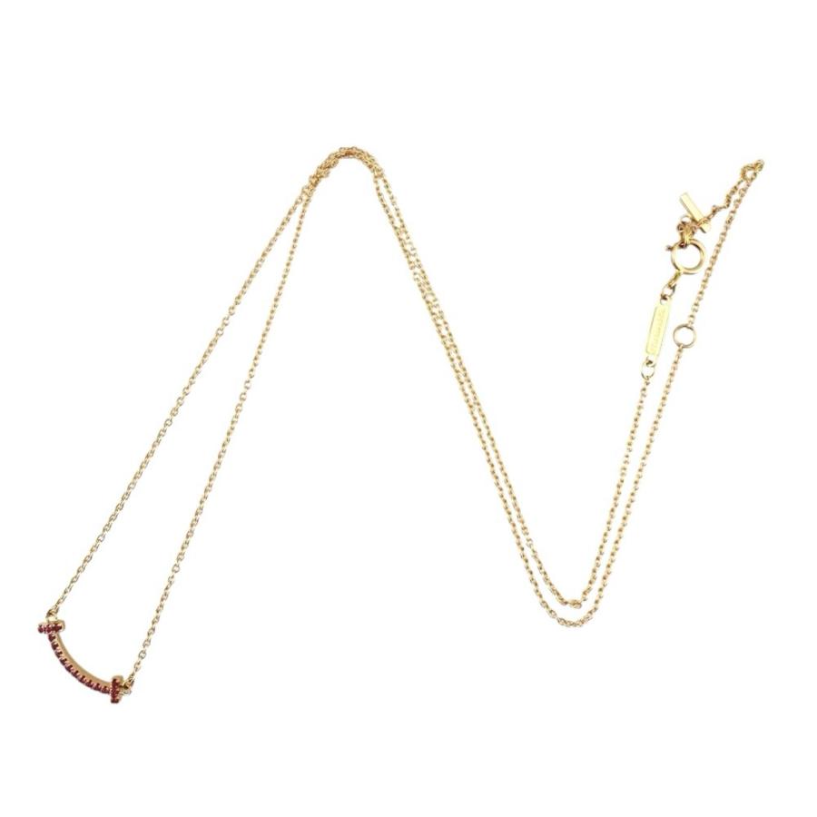 TIFFANY&Co.（ティファニー） Tスマイル ネックレス 18金 K18イエロー