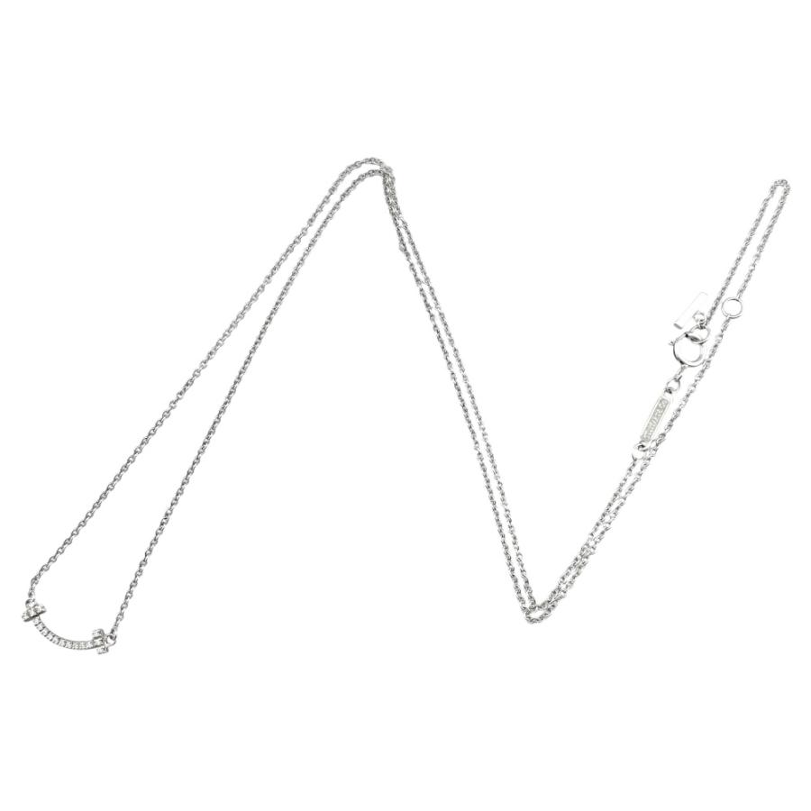 TIFFANY&Co.（ティファニー） Tスマイル ネックレス 18金 K18ホワイト