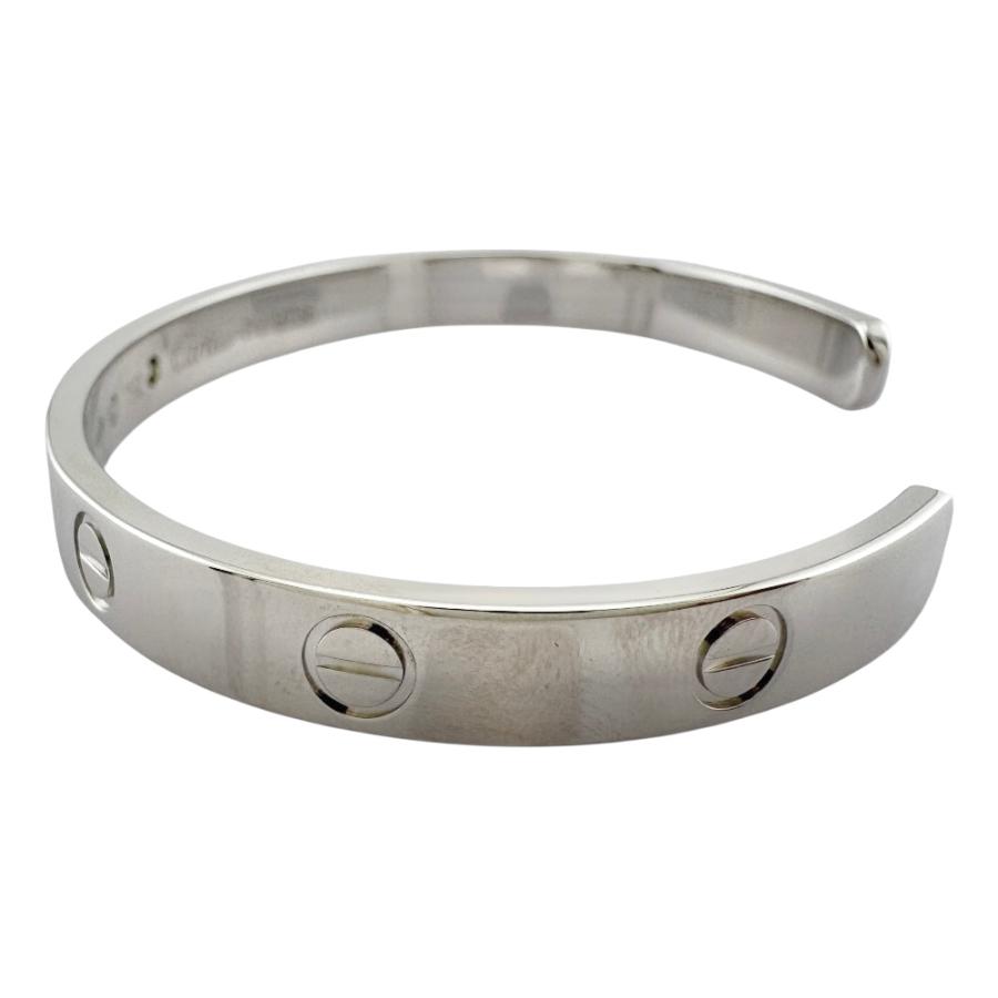 Cartier（カルティエ） ラブ オープン ブレスレット 18金 K18ホワイト