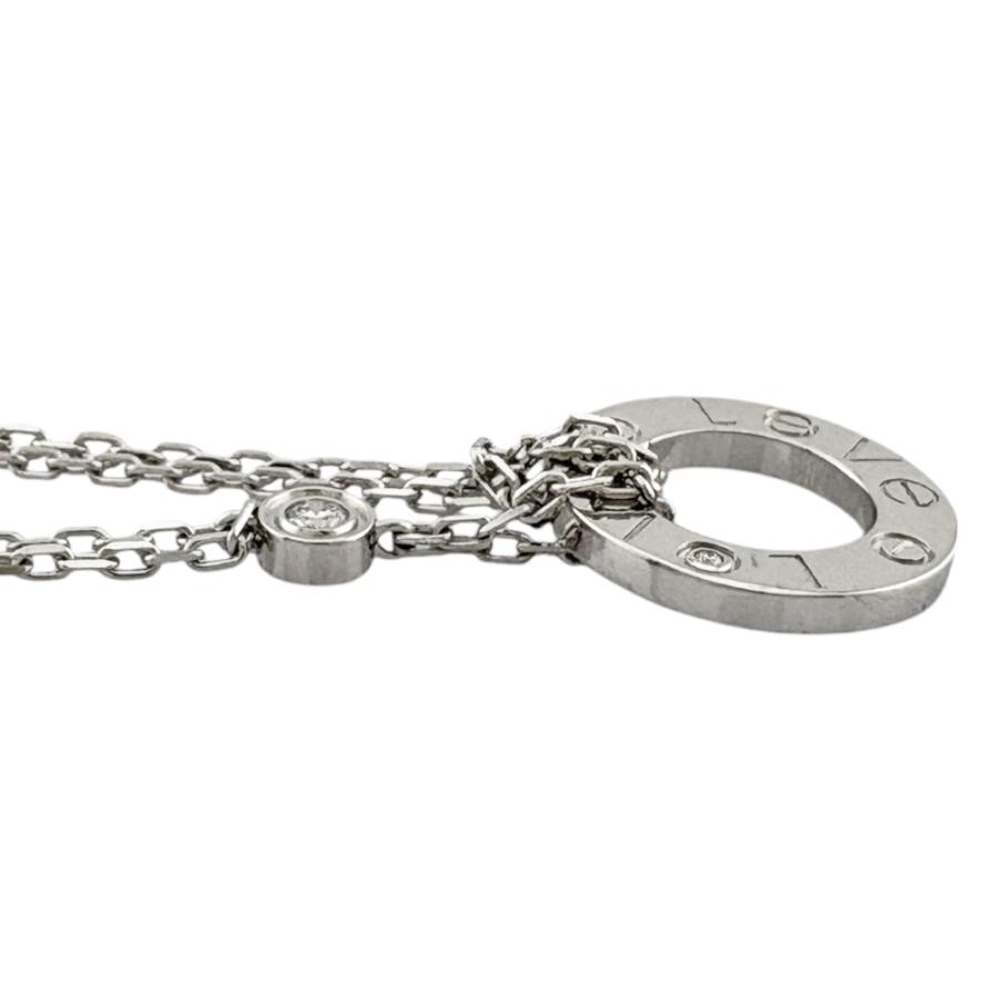 Cartier（カルティエ） ラブ ネックレス 18金 K18ホワイトゴールド