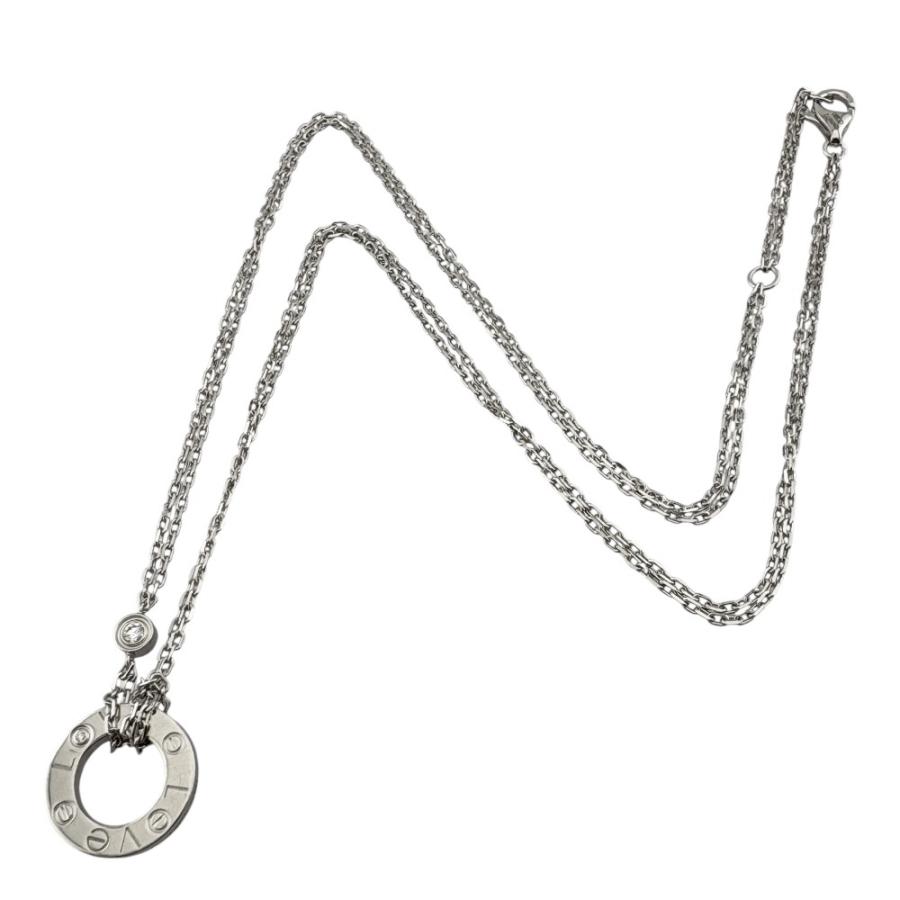 Cartier（カルティエ） ラブ ネックレス 18金 K18ホワイトゴールド