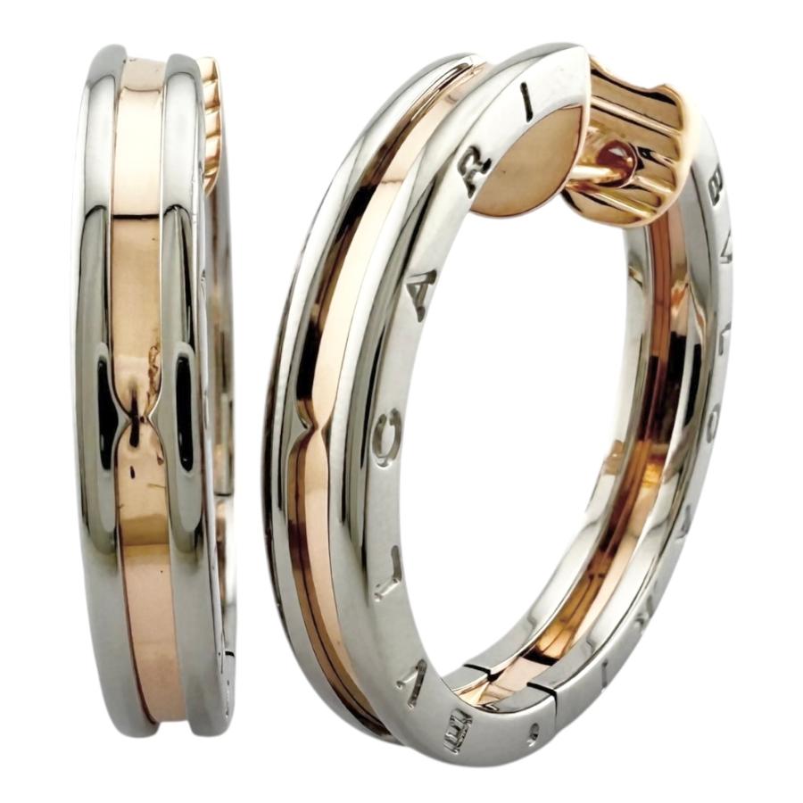 BVLGARI B.zero 1シリーズ ローズゴールドのピアス Rose gold B.zero1 Earrings with 0.07 ct Diamonds | Bulgari