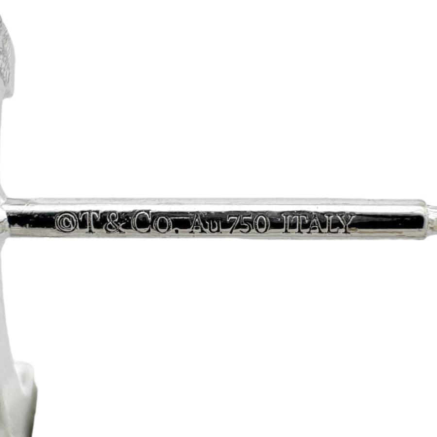 TIFFANY&Co. ティファニー Tスマイル ピアス 18金 K18ホワイト