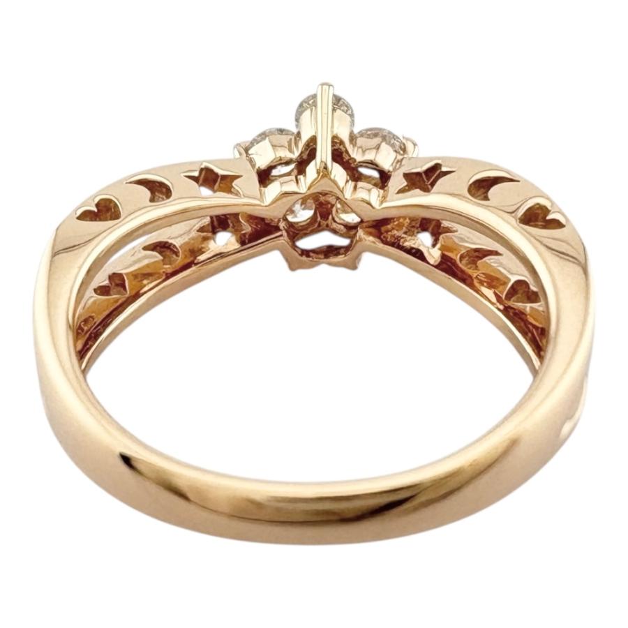 Ponte Vecchio K18YG ダイヤモンドリング8号