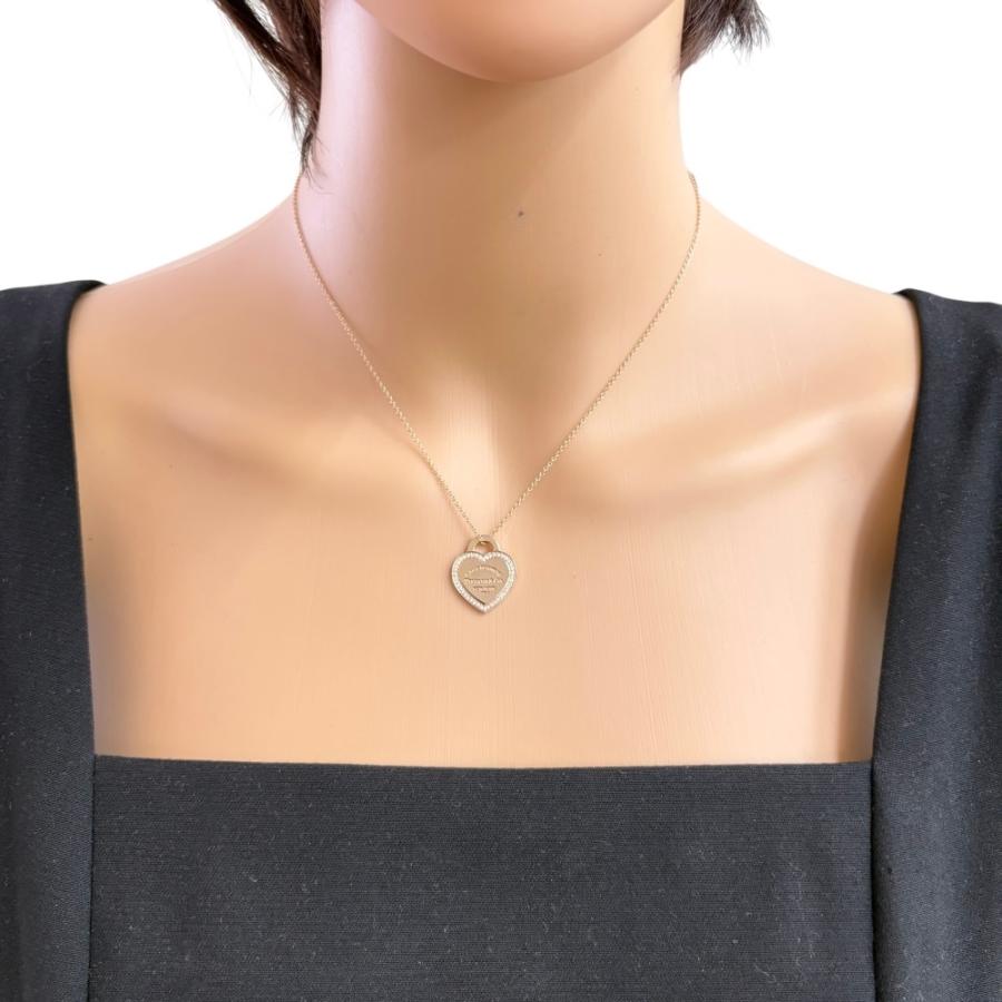 ティファニー　リターントゥハートネックレス ティファニー リターントゥハートタグ ダイヤモンド ネックレス