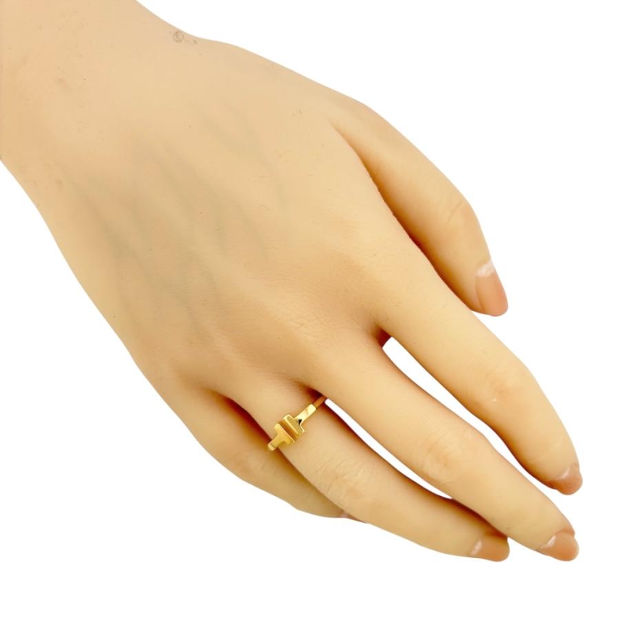 TIFFANY&Co. ティファニー Tワイヤー リング 指輪 11号 18金 K18