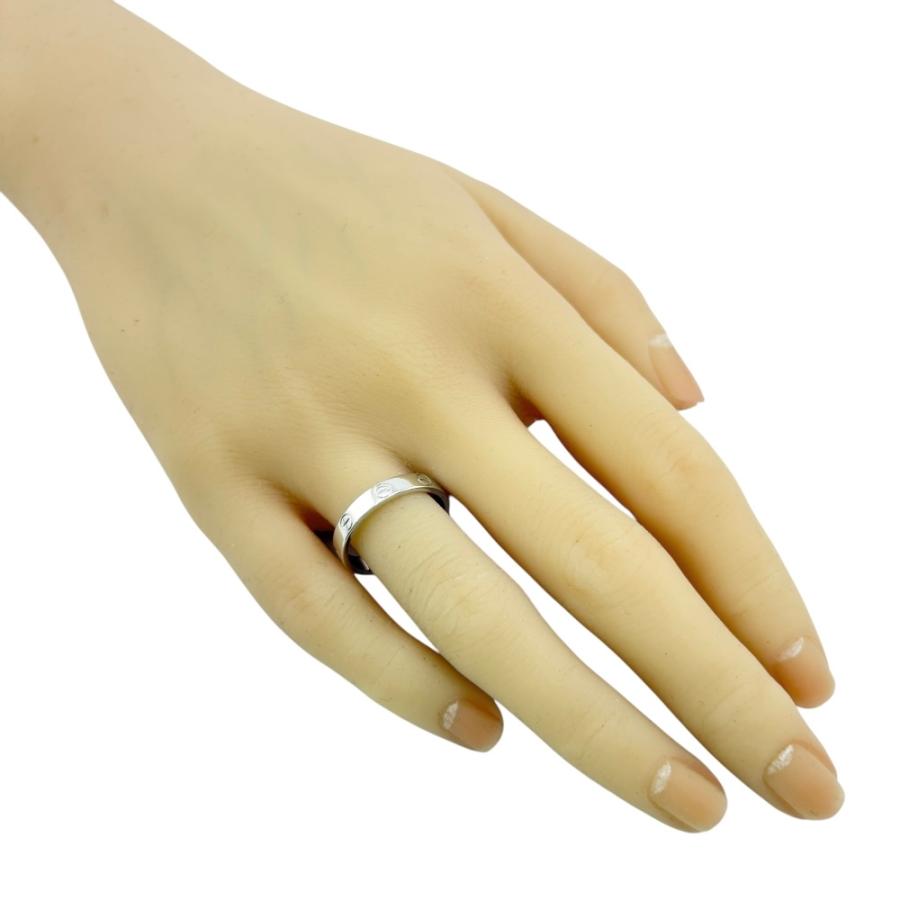 Cartier カルティエ ミニラブ リング 指輪 15.5号 18金 K18ホワイト