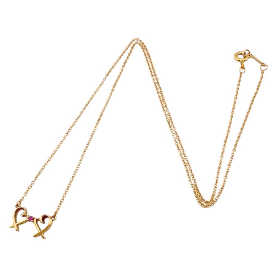 TIFFANY&Co.（ティファニー） ダブルラビングハート ネックレス 18金