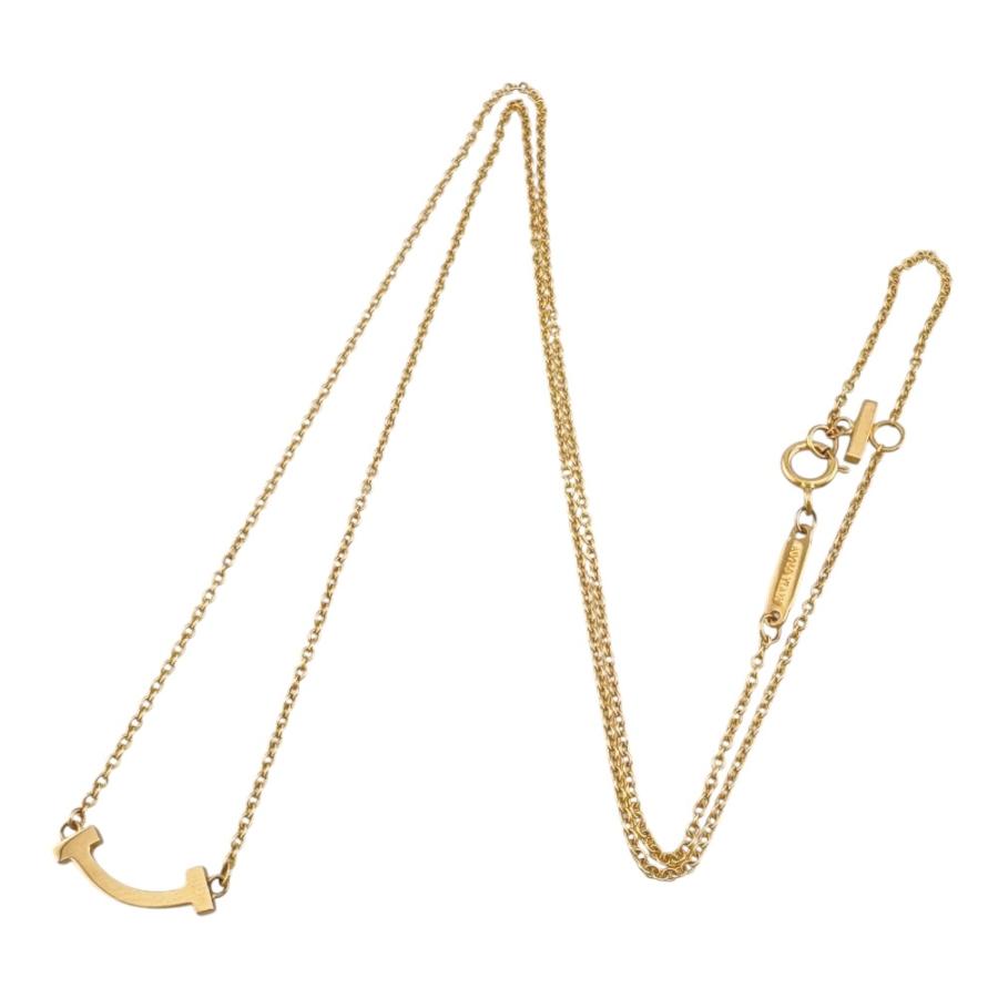 TIFFANY&Co.（ティファニー） Tスマイル ネックレス 18金 K18イエロー