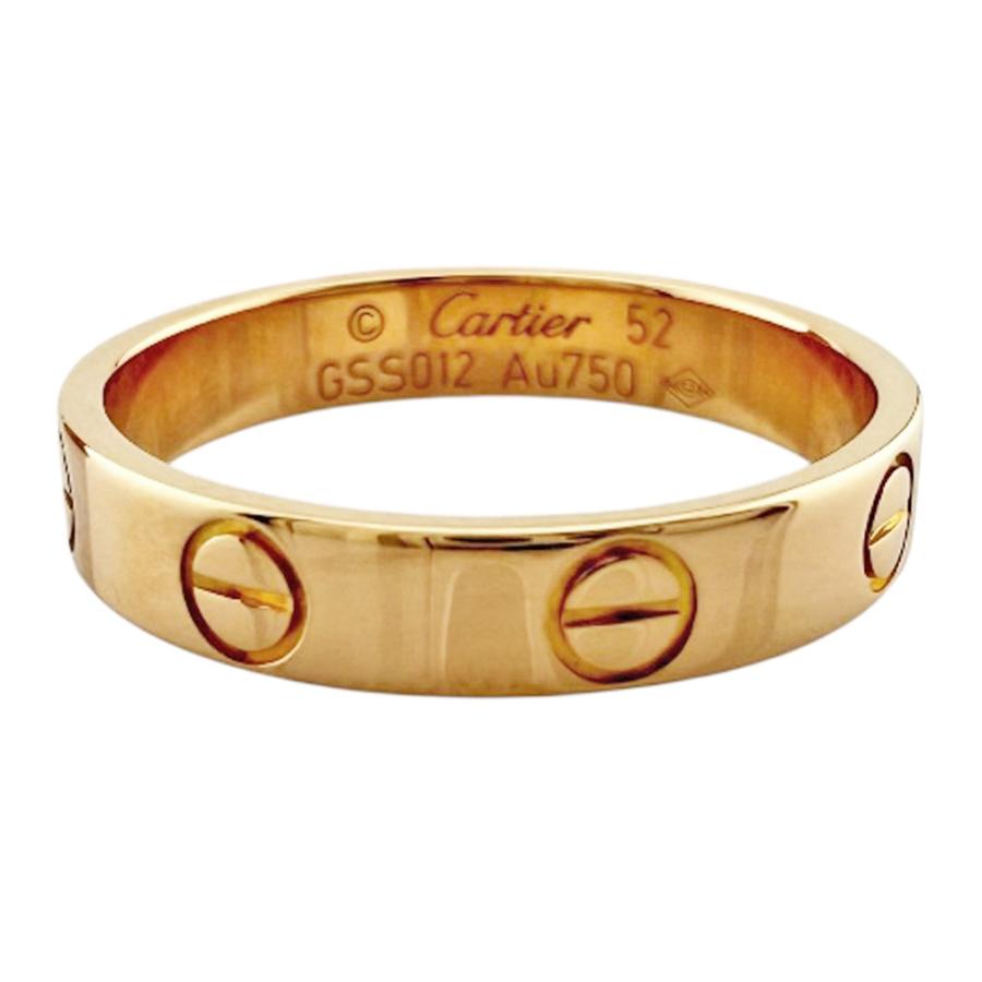 Cartier（カルティエ） ミニラブ リング 指輪 12号 18金 K18ピンク