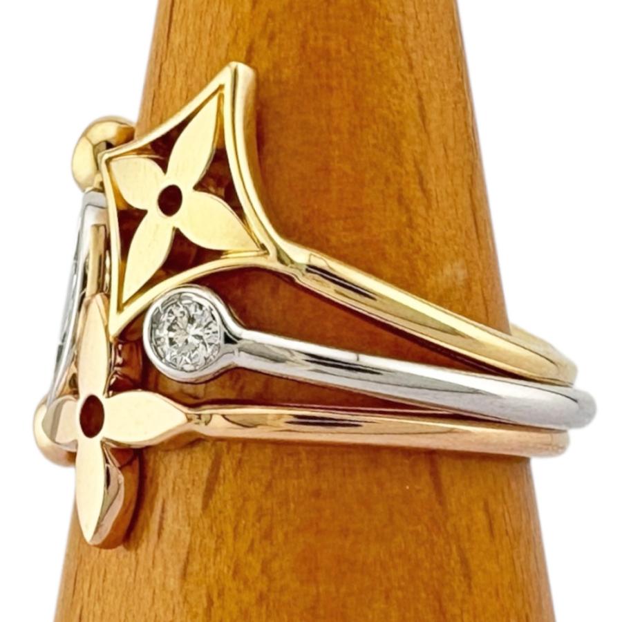 LOUIS VUITTON リング　モノグラム　ゴールド　指輪　LV 18号 LOUIS VUITTON（ルイ・ヴィトン） バーグ モノグラム イディール