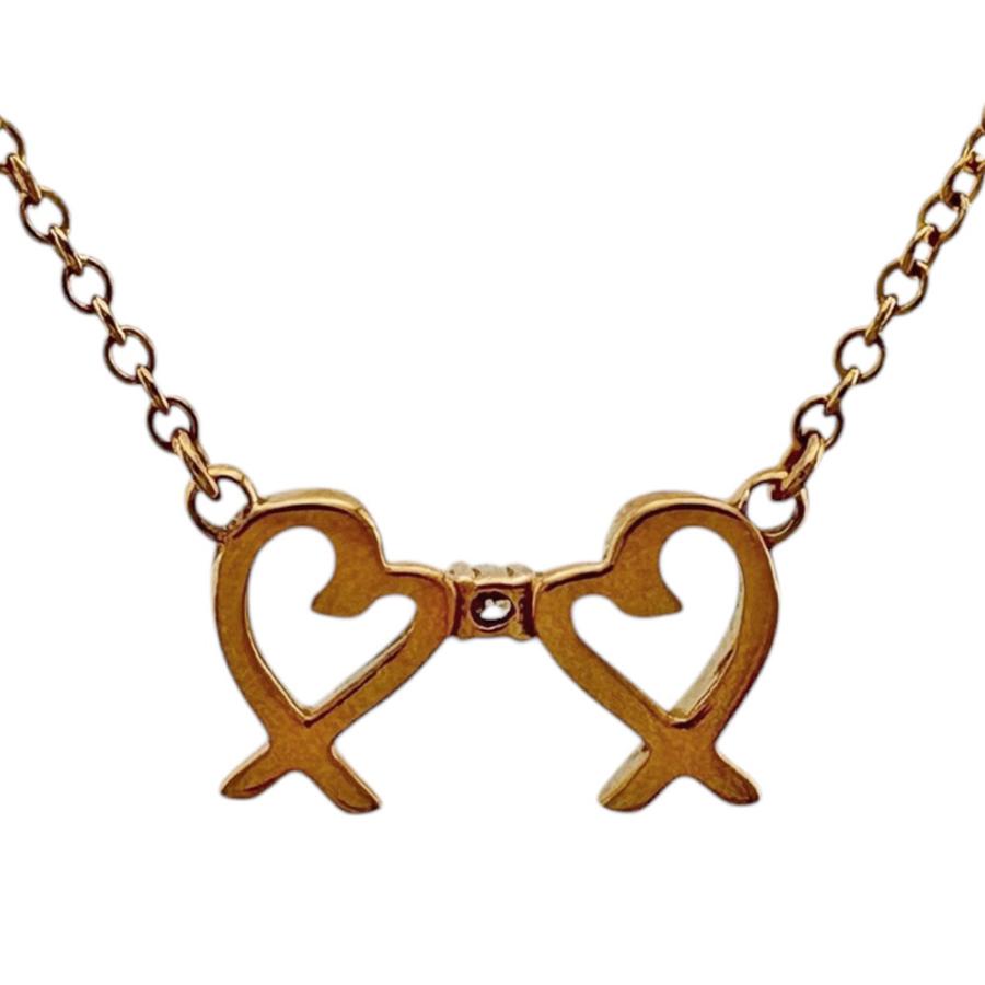TIFFANY&Co.（ティファニー） ダブルラビングハート ネックレス 18金