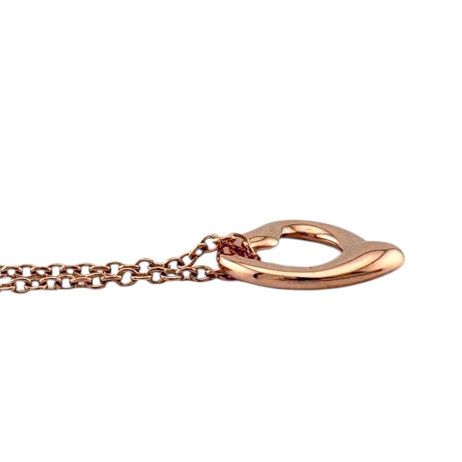 Tiffany&Co./ティファニー オープンハート ピンクゴールド ダイヤ3 TIFFANY&Co.（ティファニー） オープンハート 3Pダイヤ ネックレス