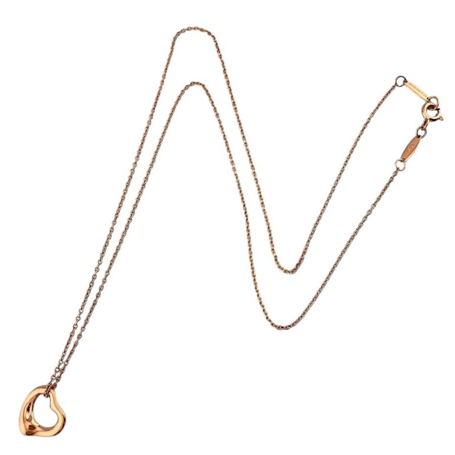 TIFFANY&Co.（ティファニー） オープンハート ネックレス 18金 K18