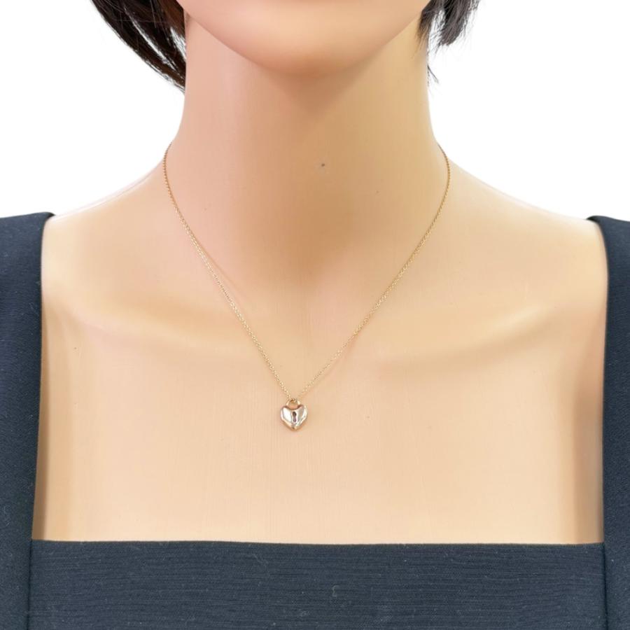 TIFFANY&Co.（ティファニー） ハートロック ネックレス 18金 K18ピンク