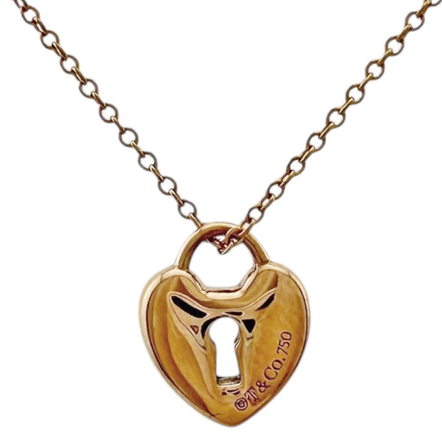 TIFFANY&Co.（ティファニー） ハートロック ネックレス 18金 K18ピンク