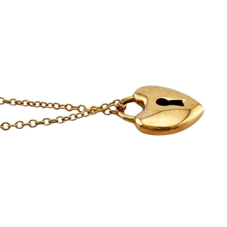 TIFFANY&Co.（ティファニー） ハートロック ネックレス 18金 K18ピンク