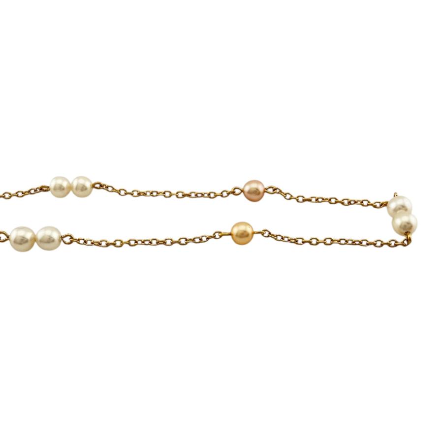 タサキ ネックレス 18金 K18イエローゴールド パール レディース