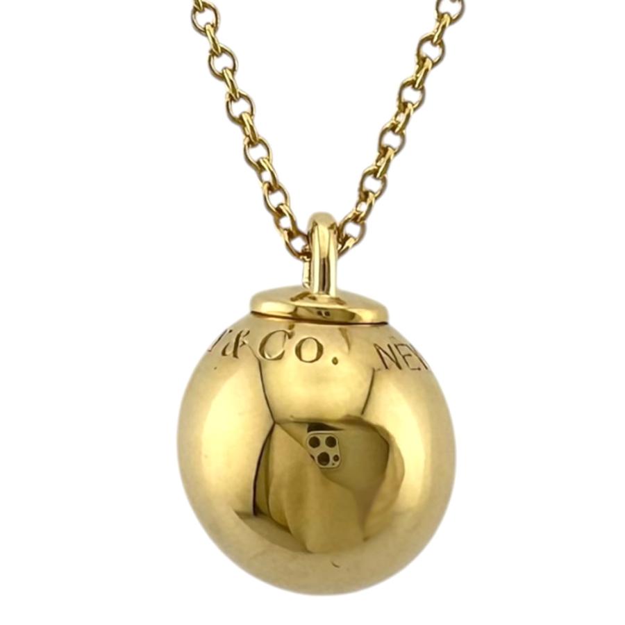 TIFFANY&Co.（ティファニー） ハードウェア ボール ネックレス 18金 