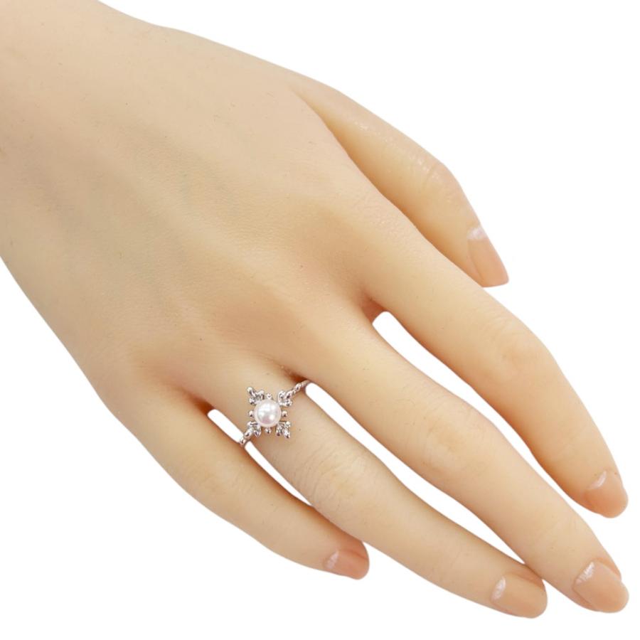 MIKIMOTO（ミキモト） リング 指輪 8.5号 18金 K18ホワイトゴールド